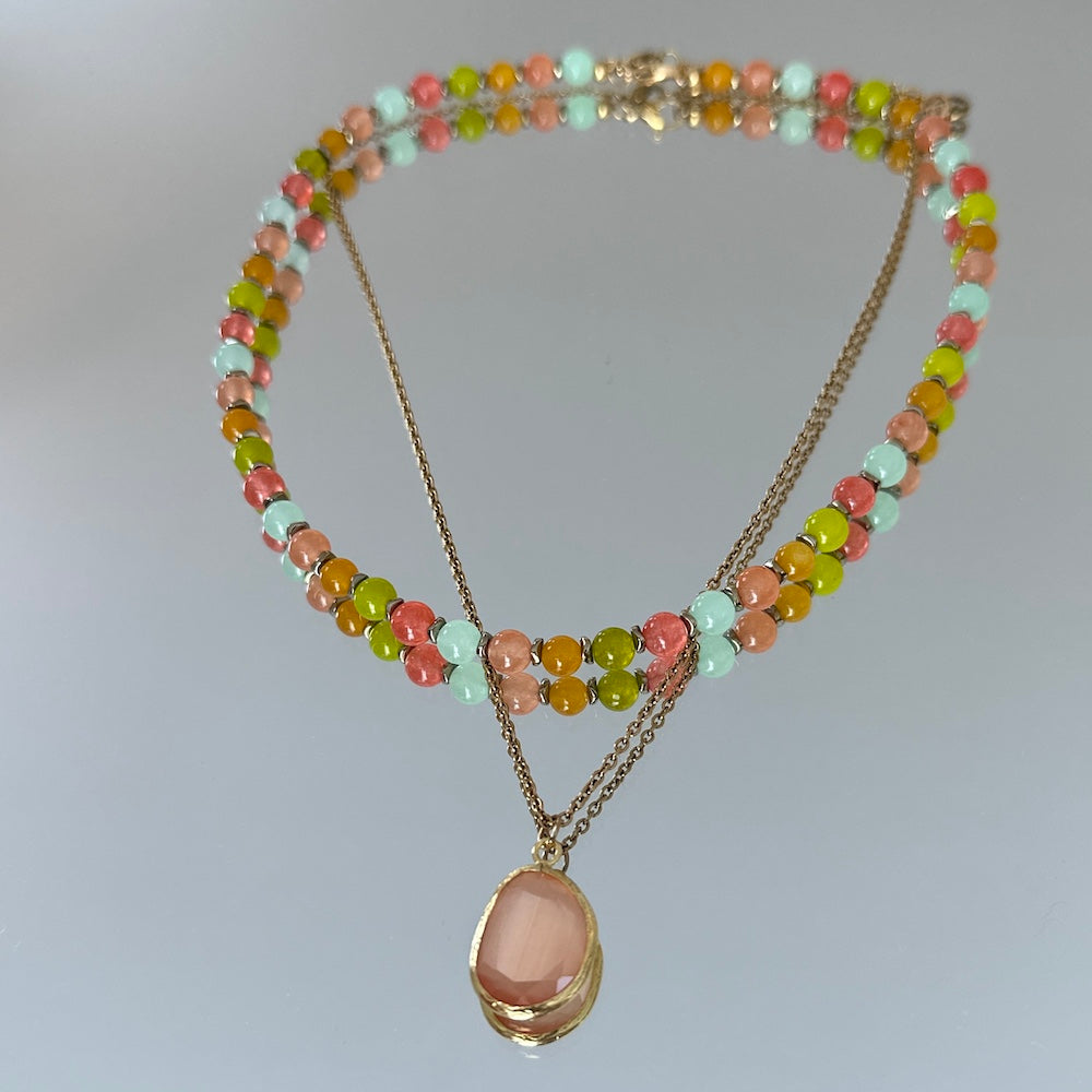 Sunshine Halsband 42cm Multi