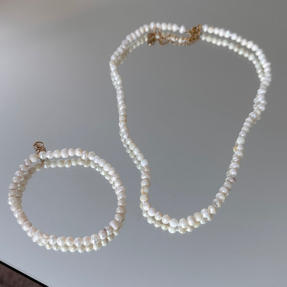 Unpolished Halsband Vit