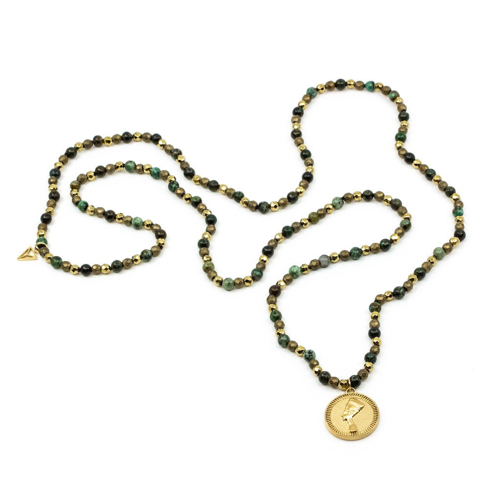 Nefertiti Halsband Grön Grön