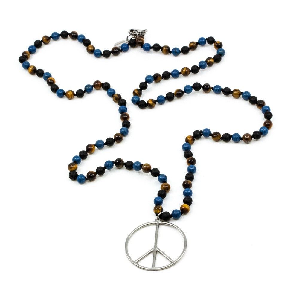 Peace Halsband Blå Blå