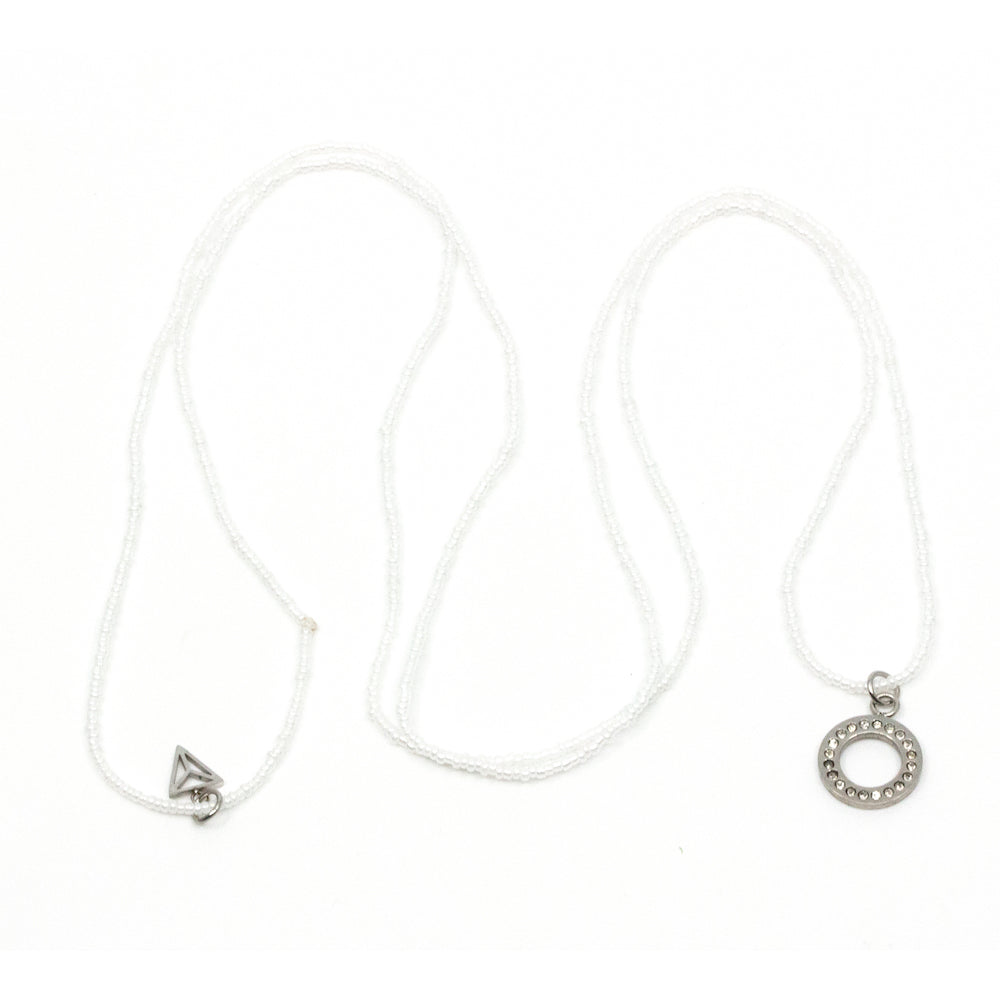 Crystal Ring Halsband Vit