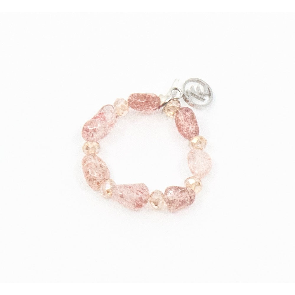 Pink Elastisk Ring