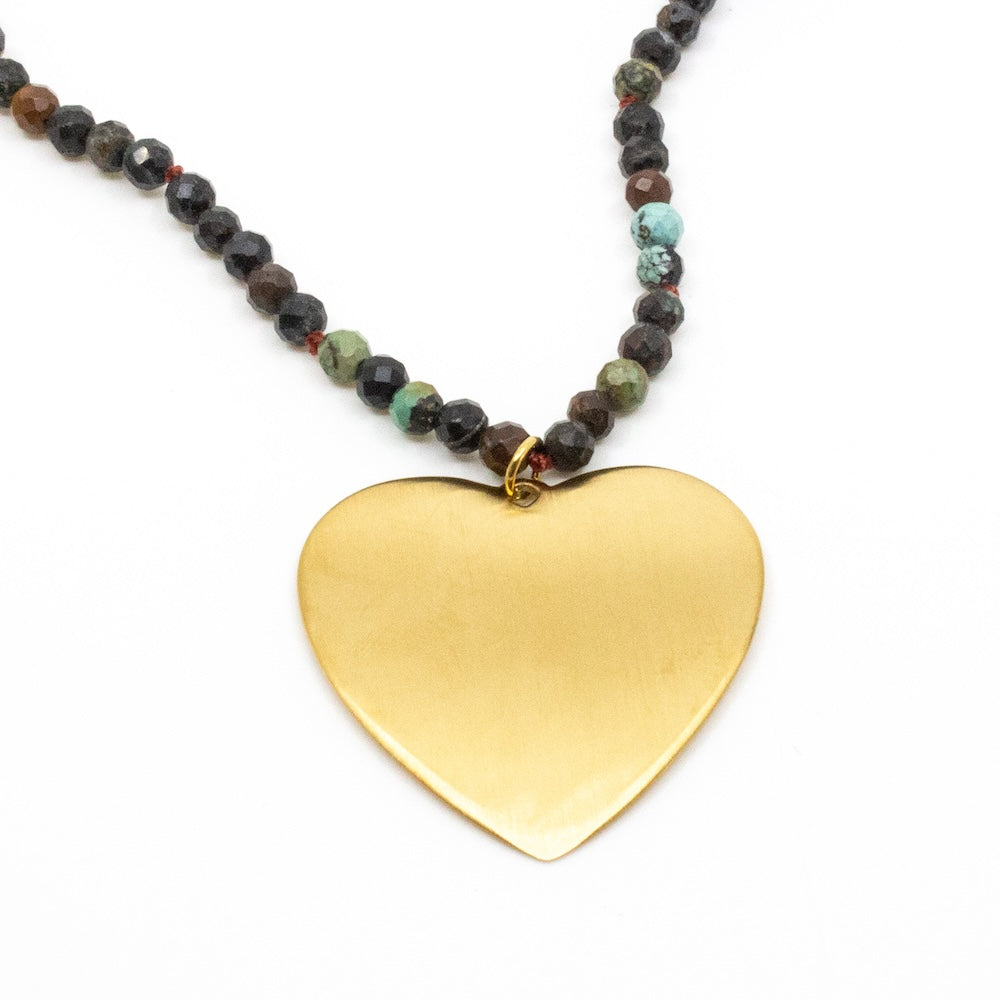 Love Yourself Halsband 90cm Jaspis
