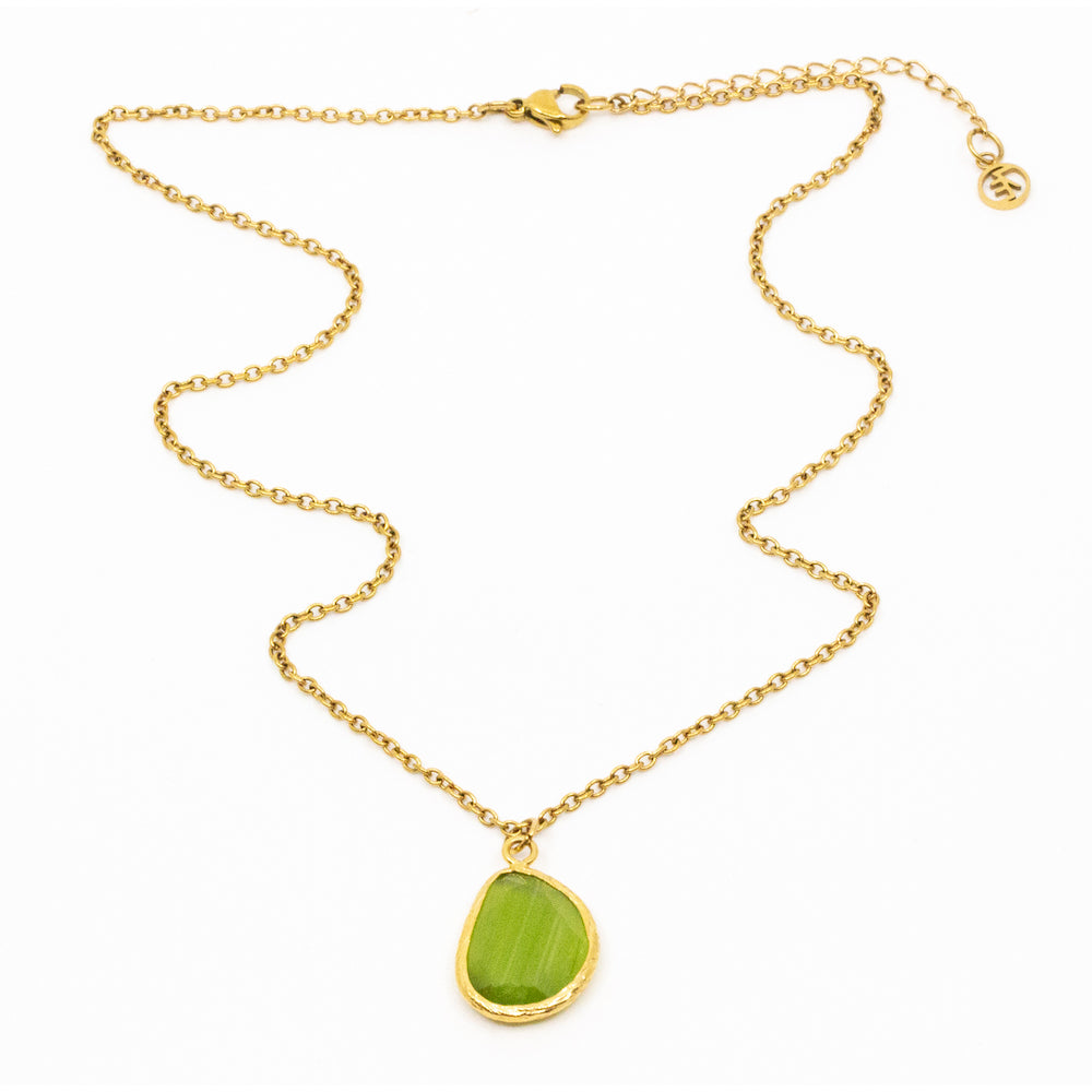 Thea Halsband 45cm Mörkgrön