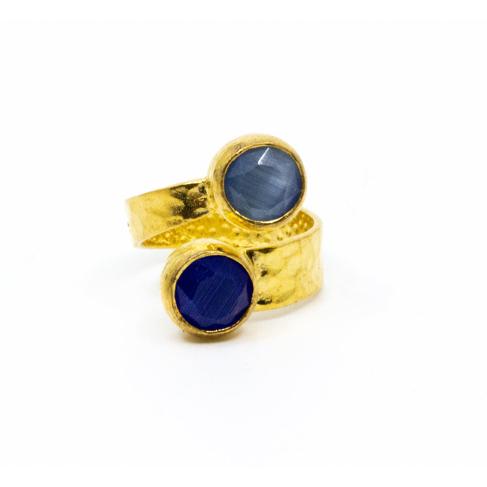 Double Tau Ring Havsblå