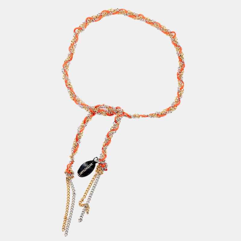 Dubai armband orange Orange/Guld