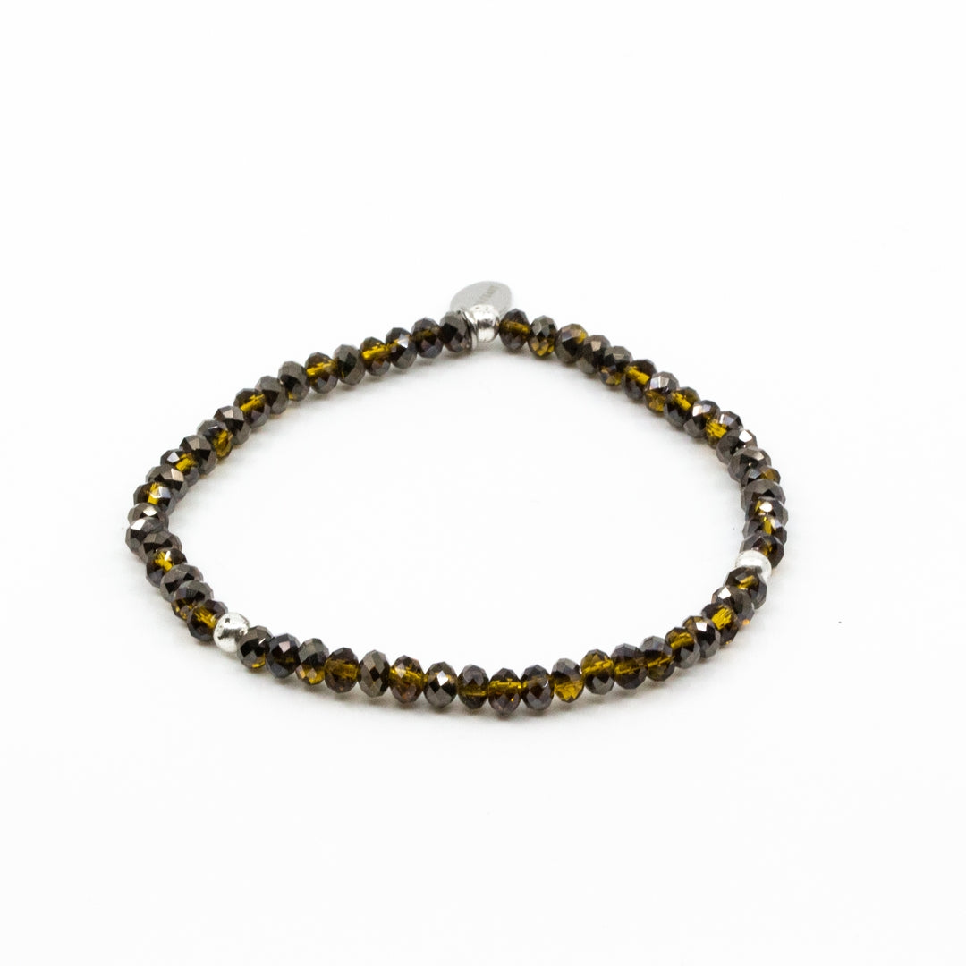 Sparkling 4mm Armband Brun
