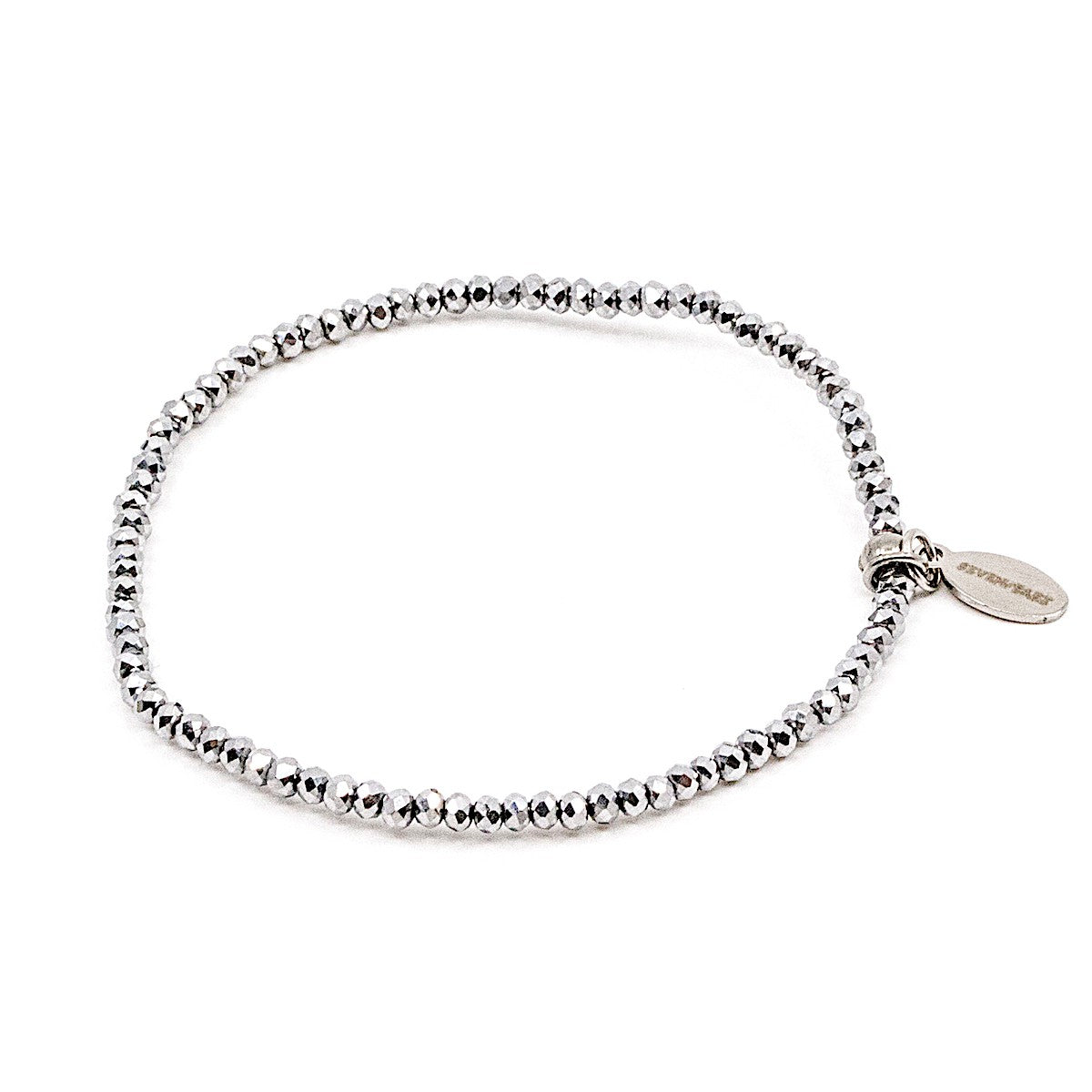 Single Sparkling Armband Grå Grå/Silver