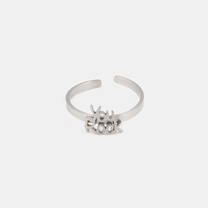 You Rock Ring Silver Silver