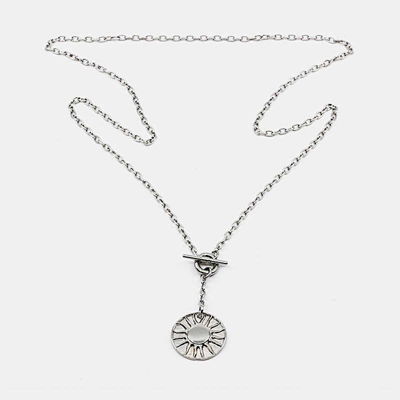 Sun Amulet Halsband Silver Silver