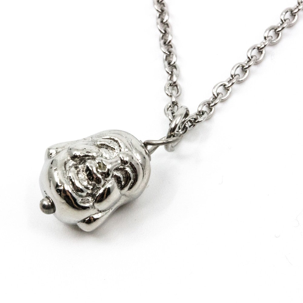 Laughing Buddha Halsband 42cm Silver Silver