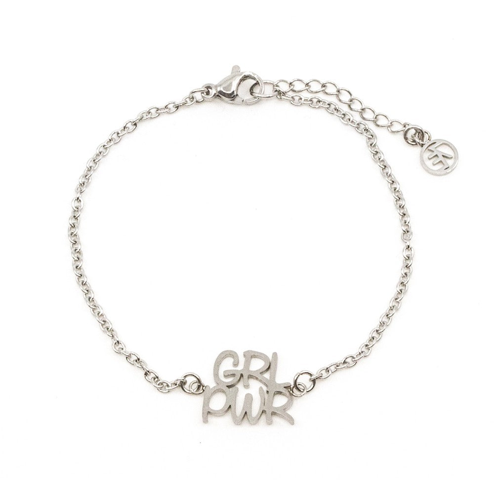 GRL PWR 2.0 Armband Silver Silver