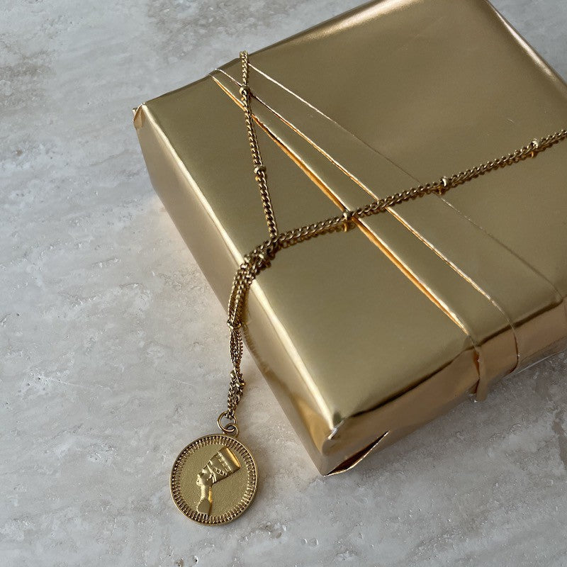 Nefertiti Halsband 45cm Guld Guld