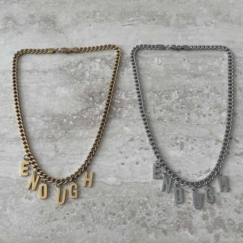 ENOUGH Halsband 42cm Guld Guld