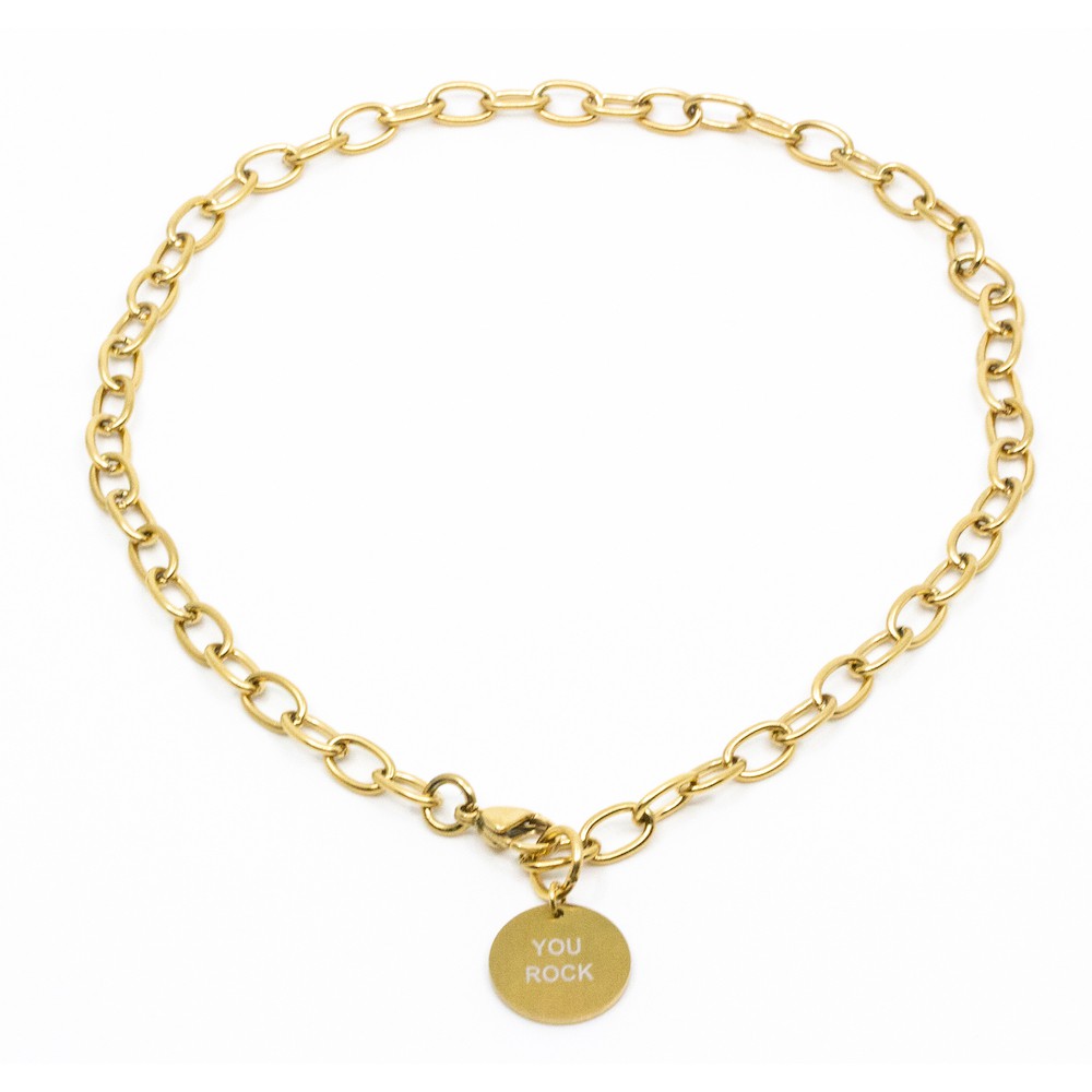 Bigger You Rock Halsband 45cm Guld Guld