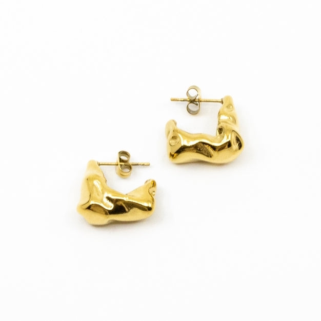 Waves Earrings Gold