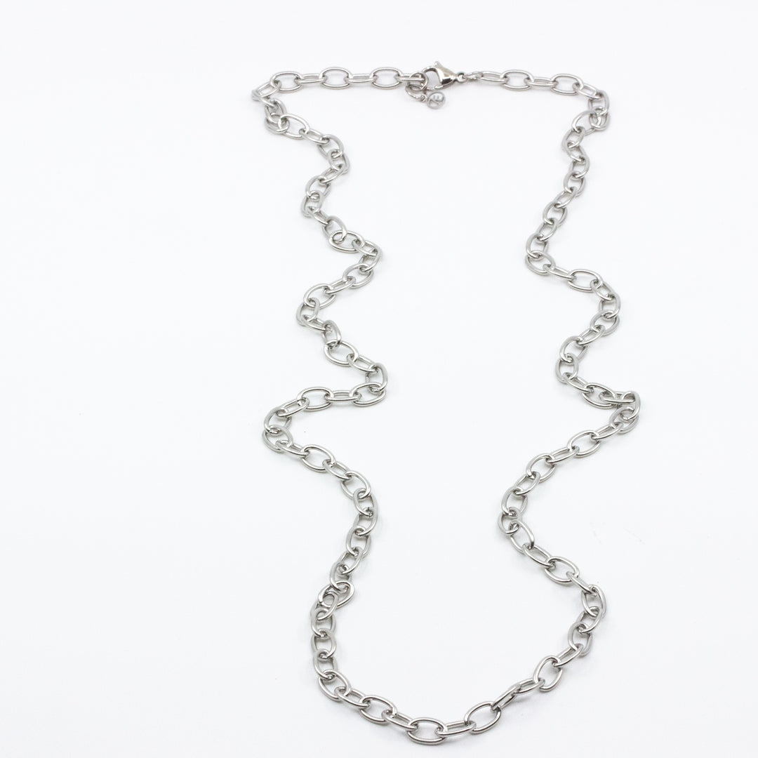 Bigger Chain Halsband 90cm Silver