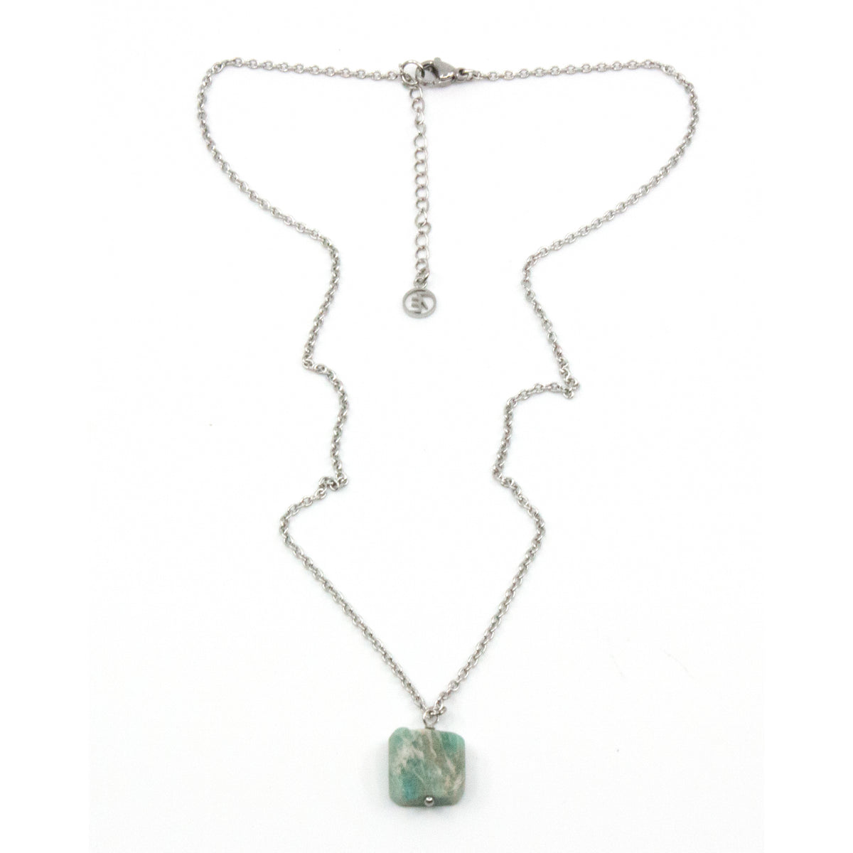 Amazonite Halsband 45cm Silver