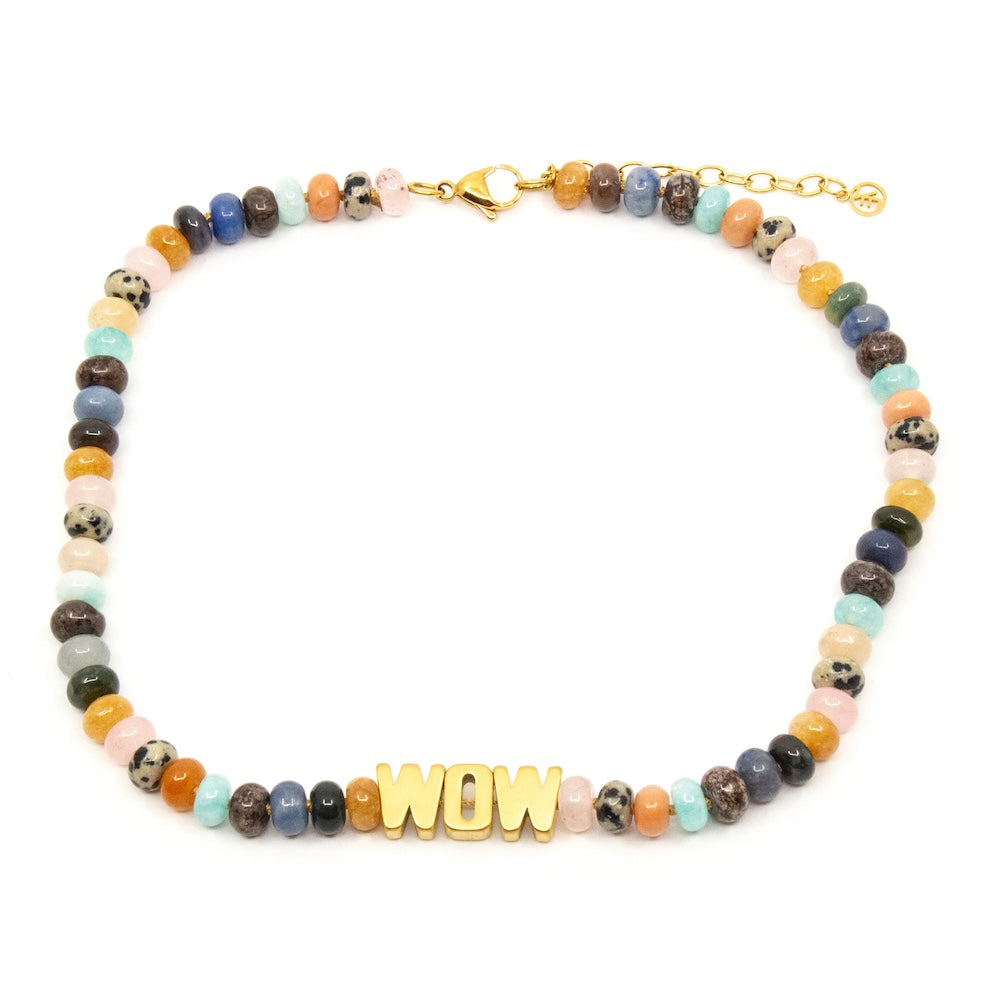 WOW Chunky Gem Halsband Multi