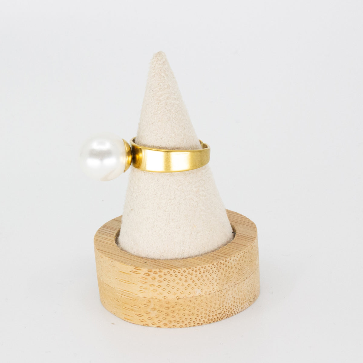 XXL Gem Ring Vit