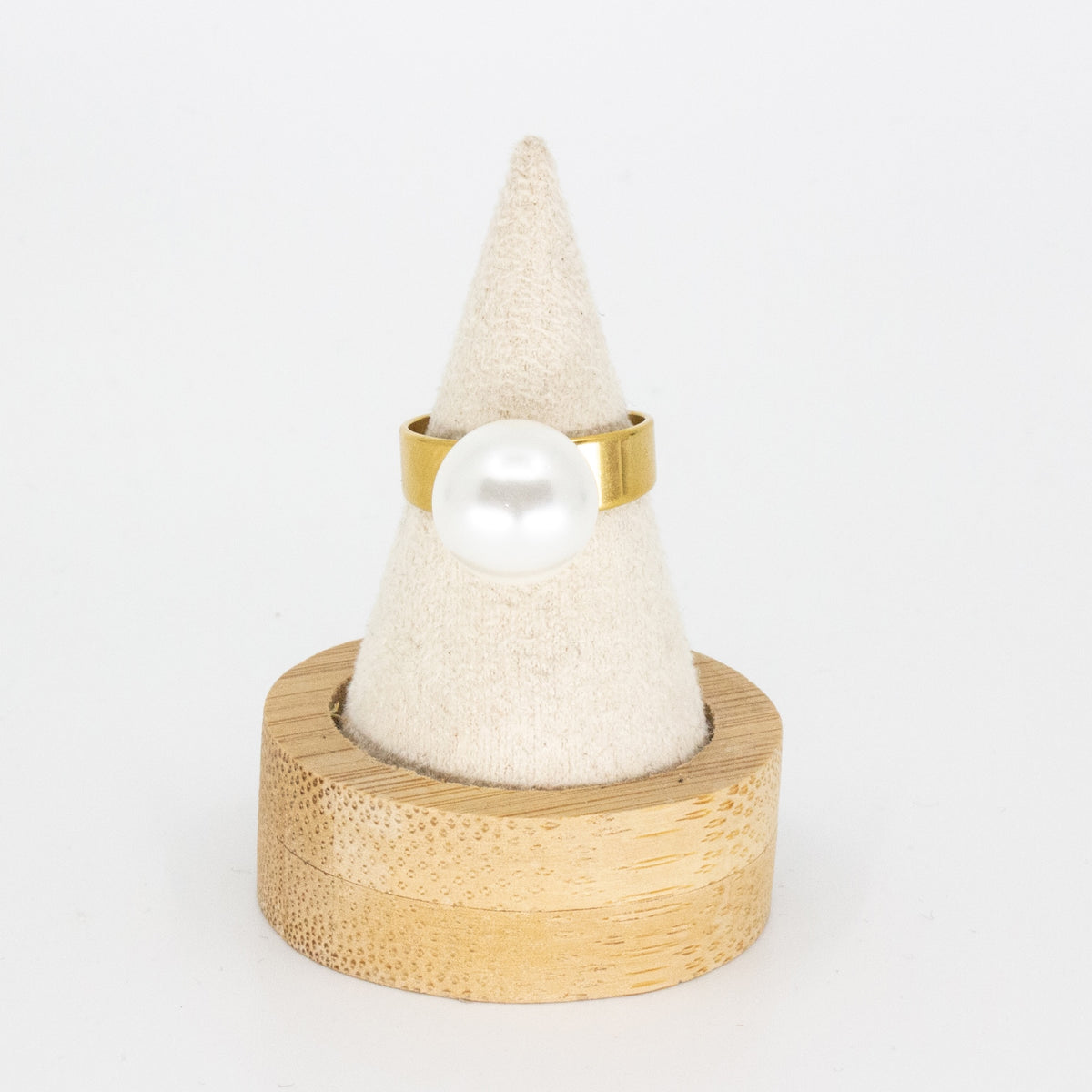 XXL Gem Ring Vit