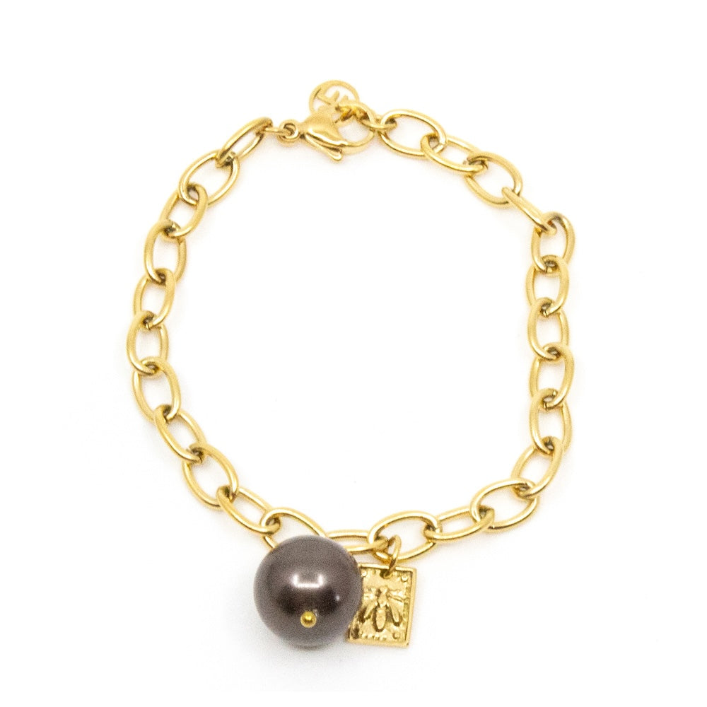 Ball Armband Brun
