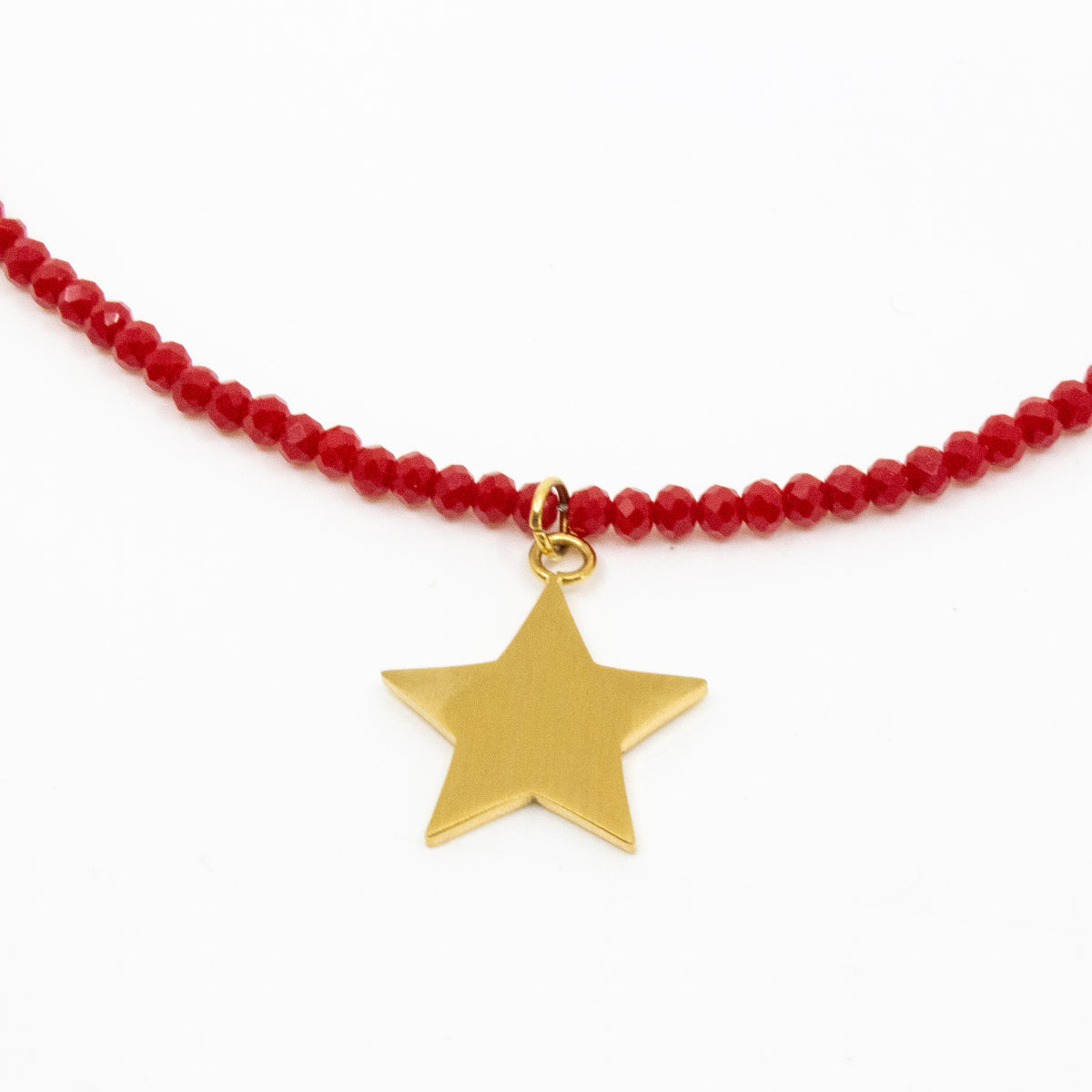 Whole Star Halsband 45cm Röd