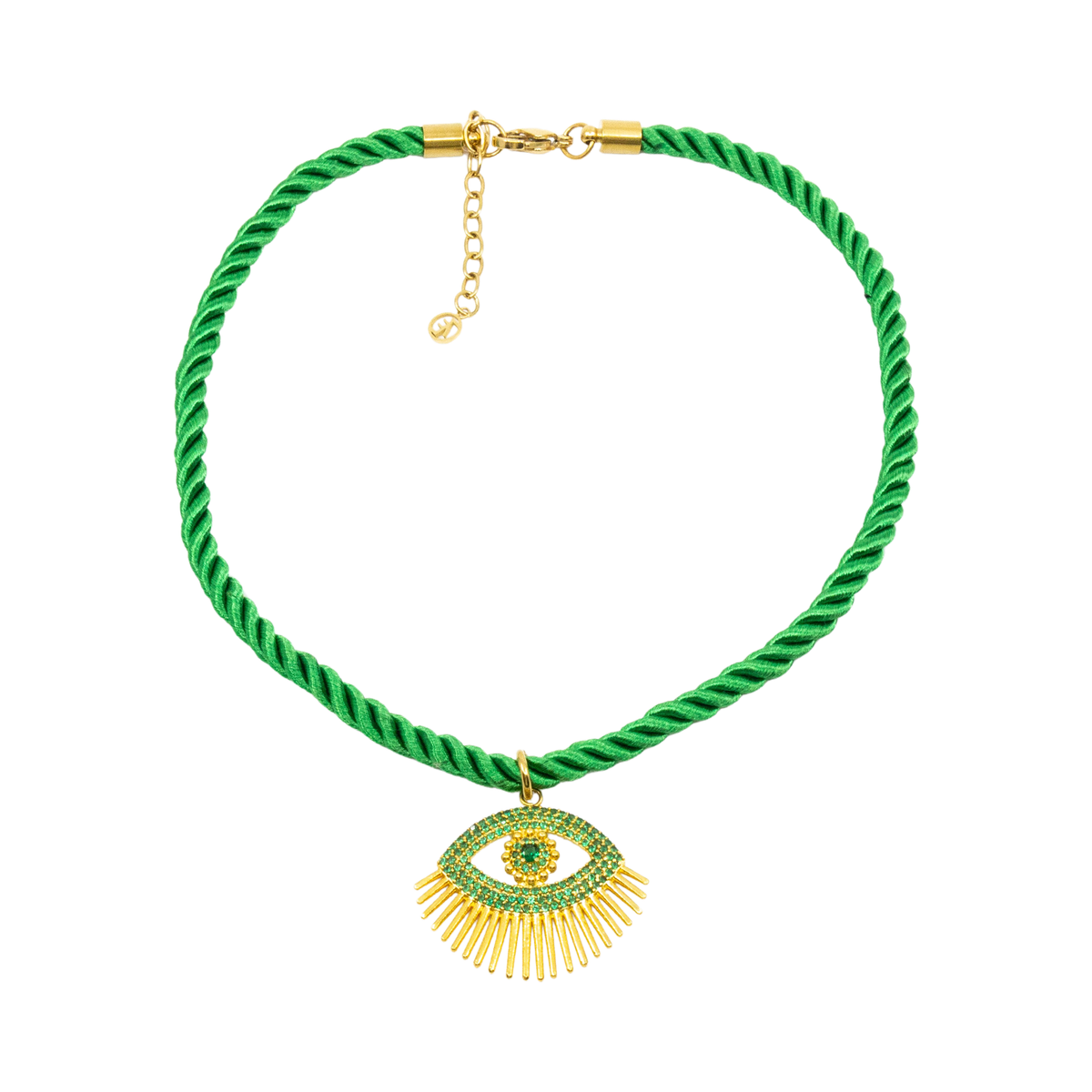 Eye Gazing Rope Halsband Blue