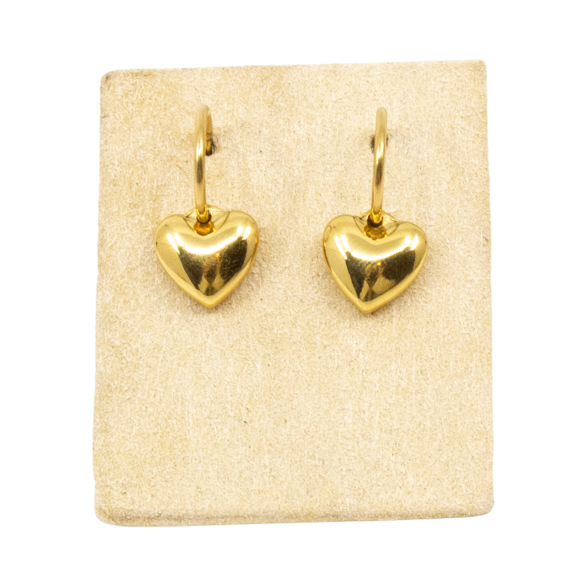 Classic Heart Örhänge Guld
