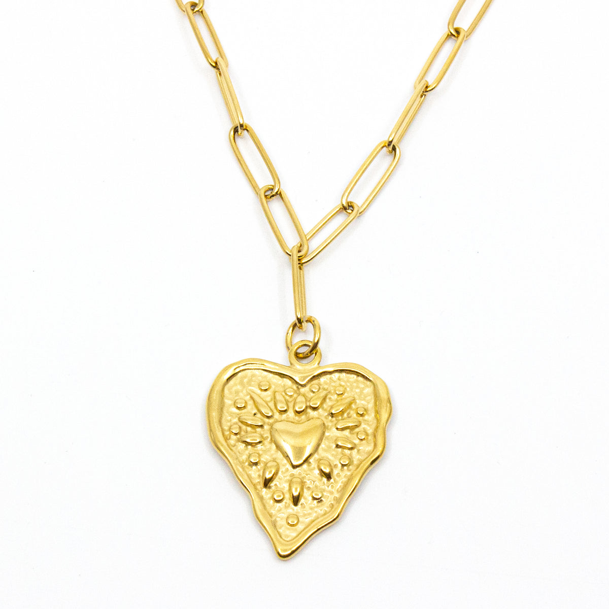 Western Heart Halsband 42cm Guld