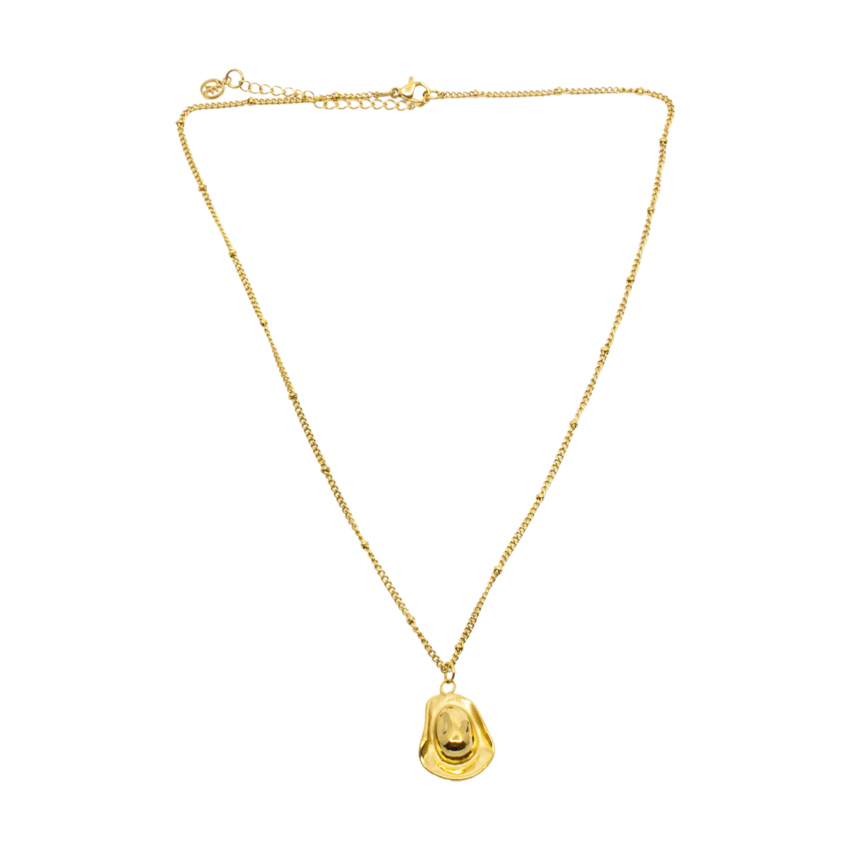 Cowboy Hat Halsband 42cm Guld