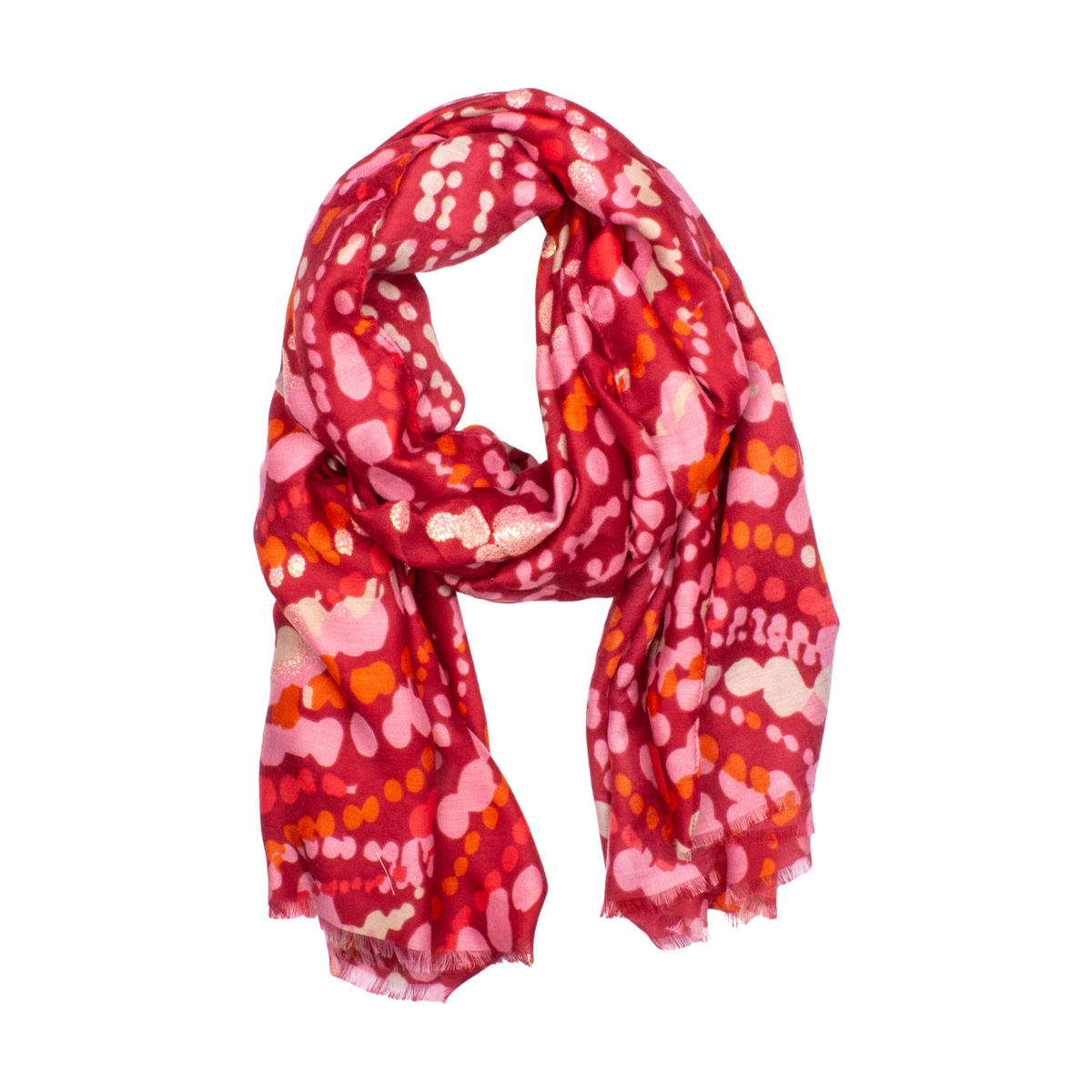 Tires Scarf Red
