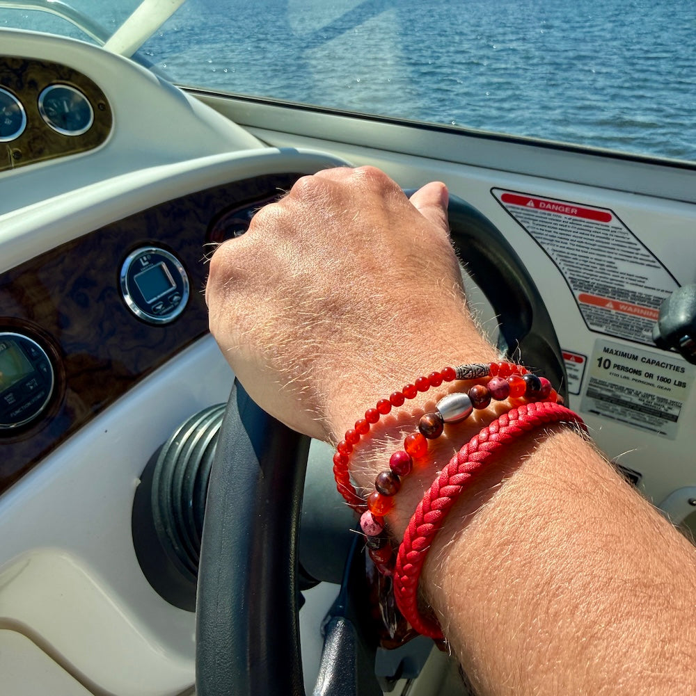 Bruce armband röd