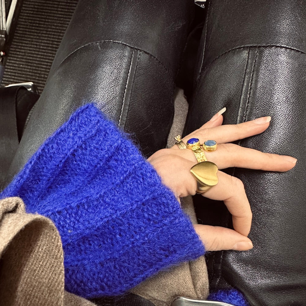 Double Tau Ring Havsblå
