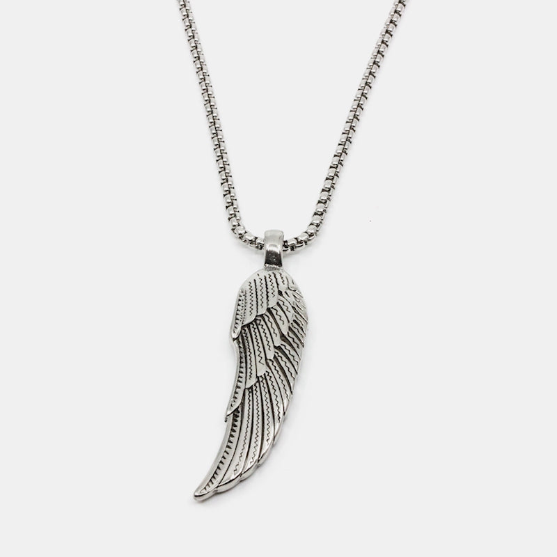 Feather Halsband 60cm Stål Stål