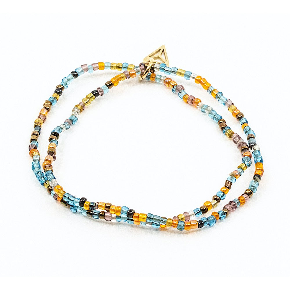 Double Colorfull Armband Turkos Turkos