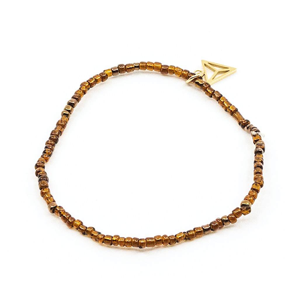 Single Colorfull Armband Brun Brun