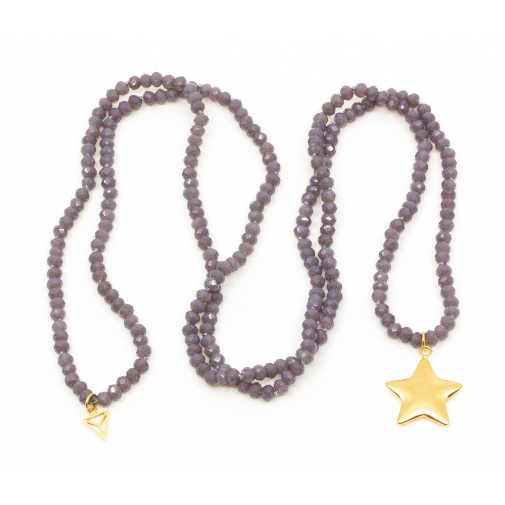 Golden Soft Star Halsband Lila Lila