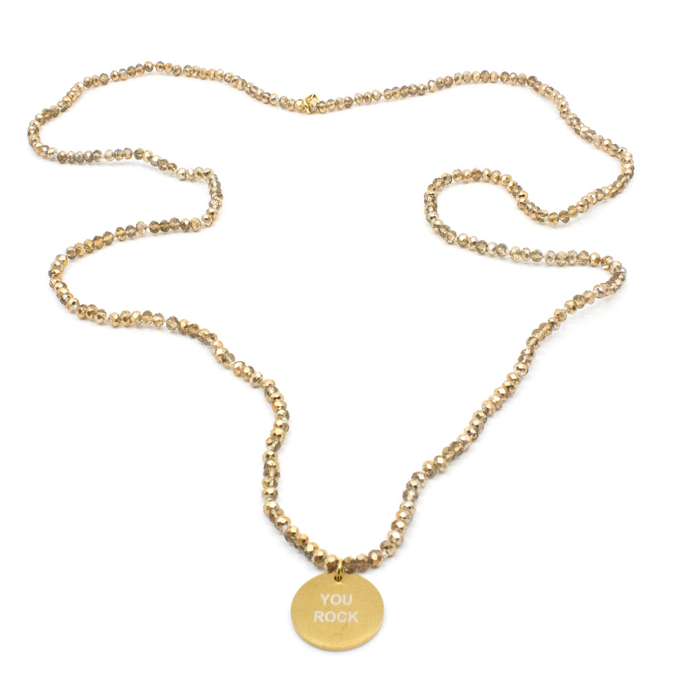 You Rock Necklace Sand