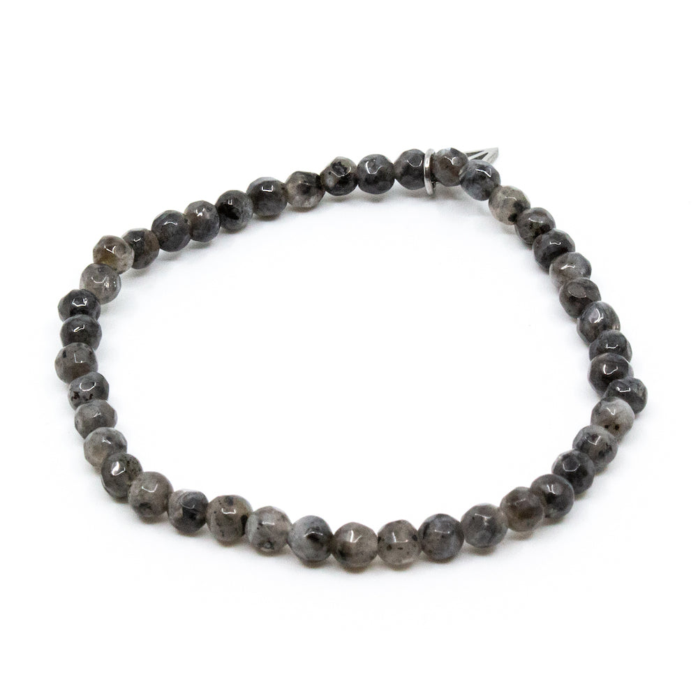 Labradorite Armband Grå