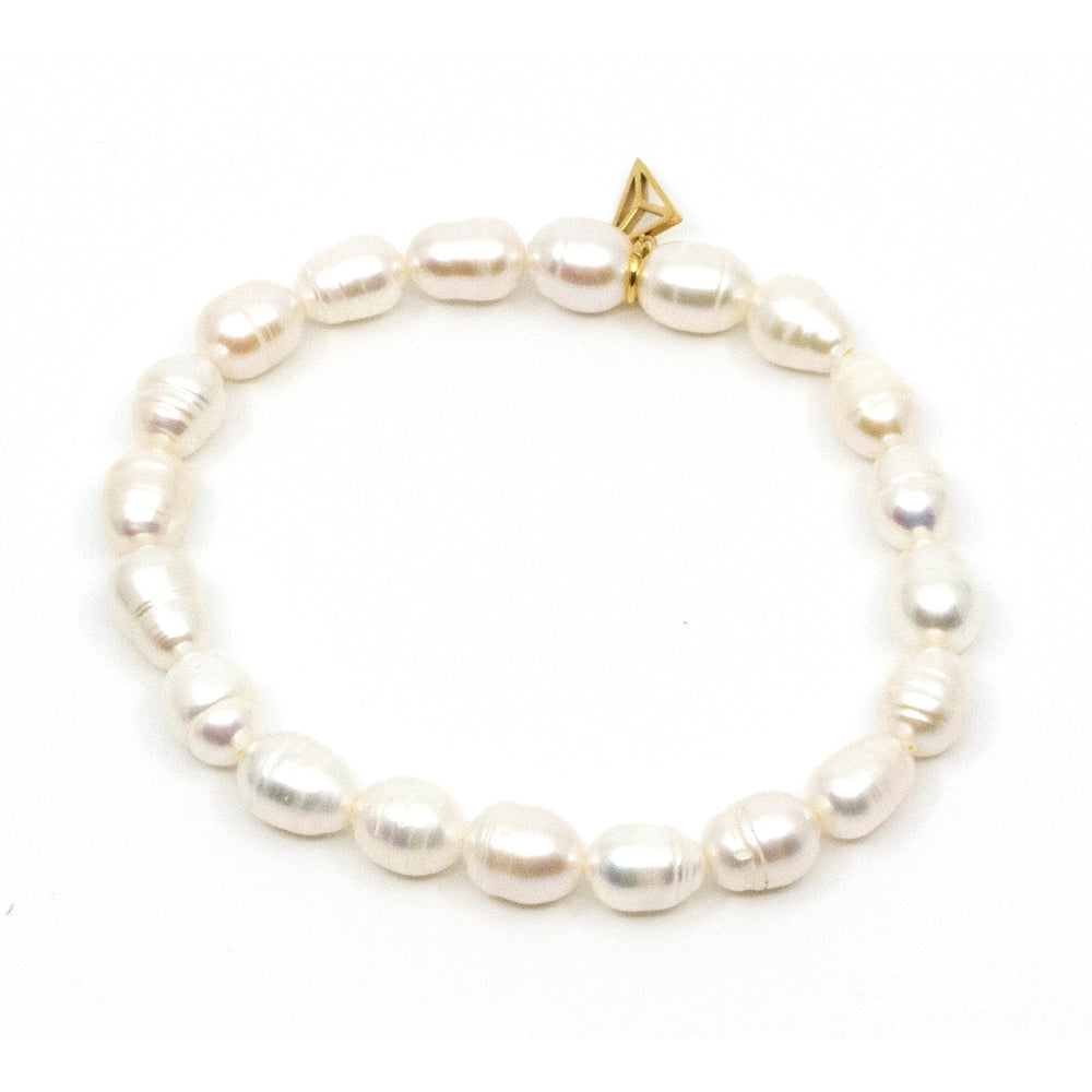 Bigger Pearl Armband Vit