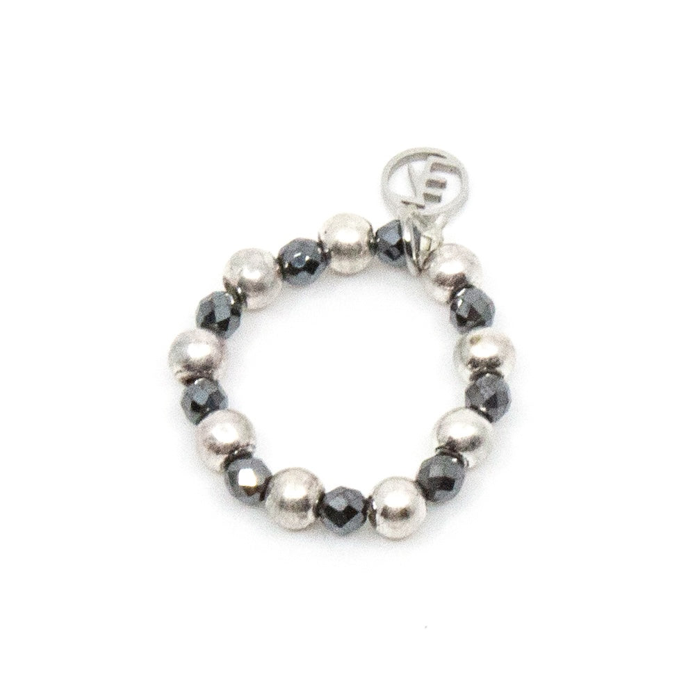 Silver Mix Elastisk RIng
