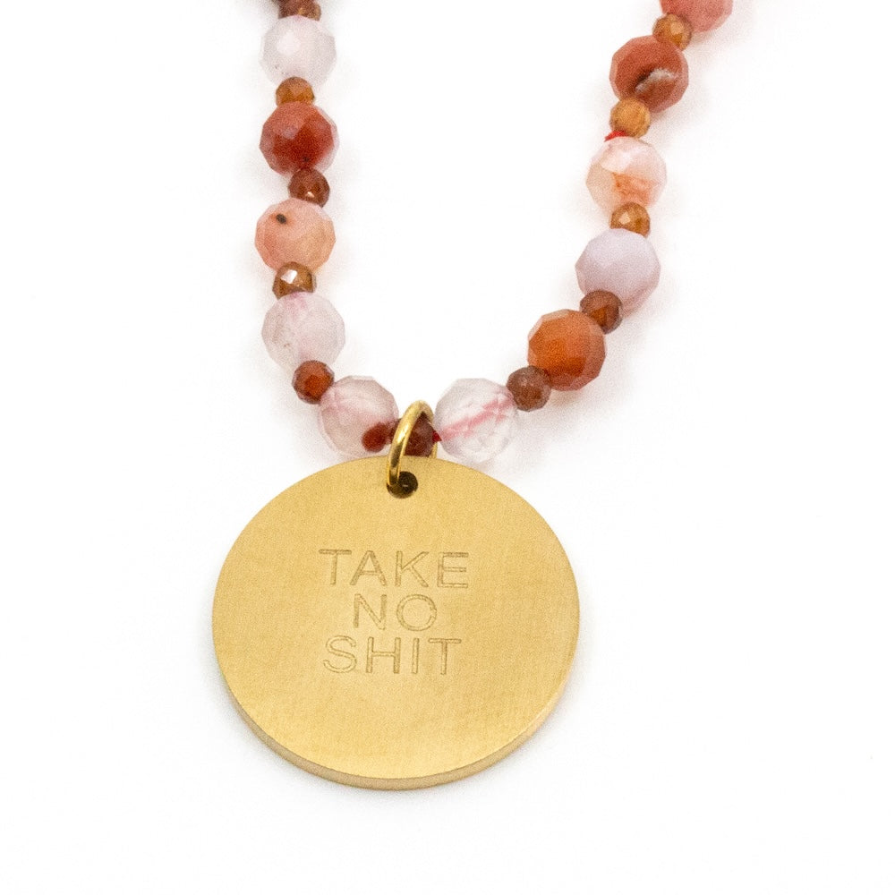 Take No Shit Halsband 90cm Orange