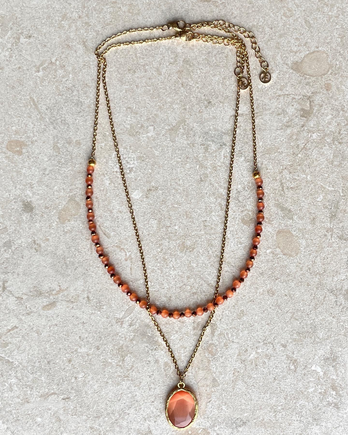 Thea Halsband 45cm Orange Orange