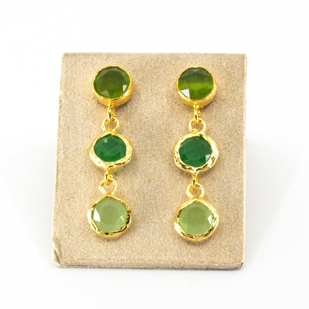 Tripple Tau Örhänge Jade
