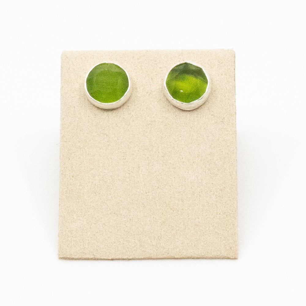 Tau Earring Silver Green