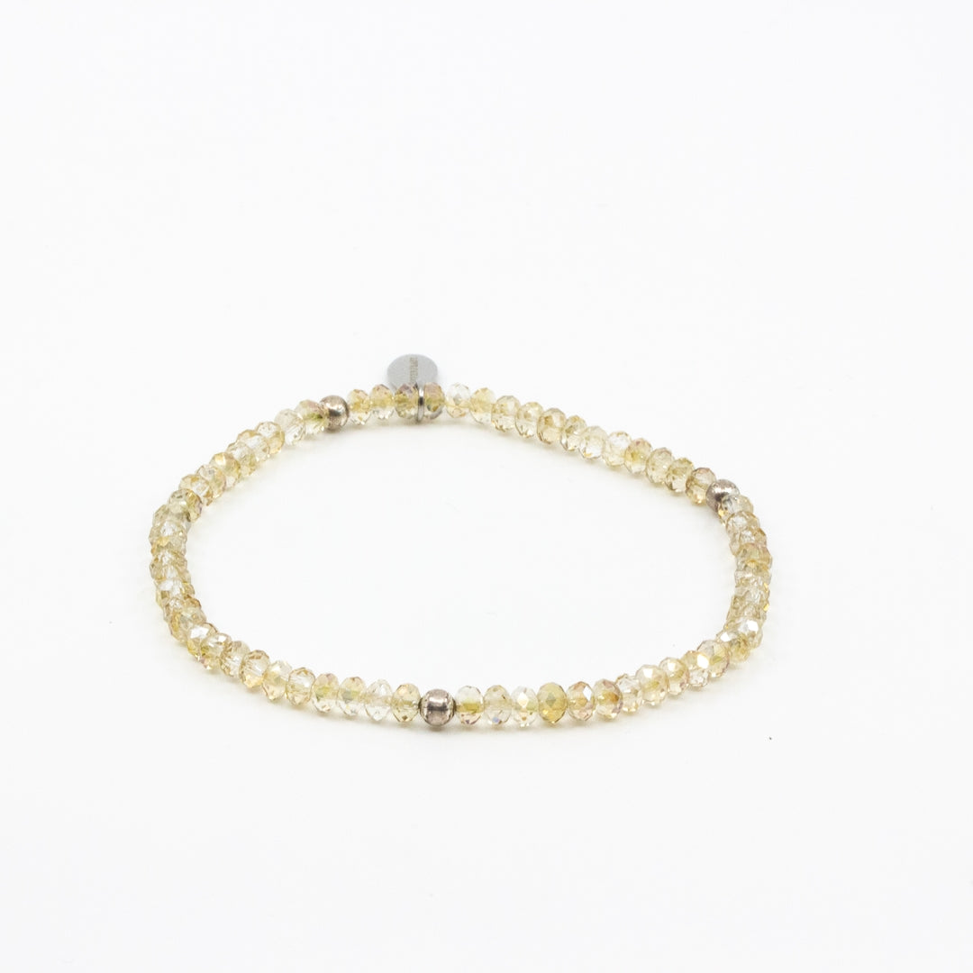 Sparkling 4mm Armband Vit