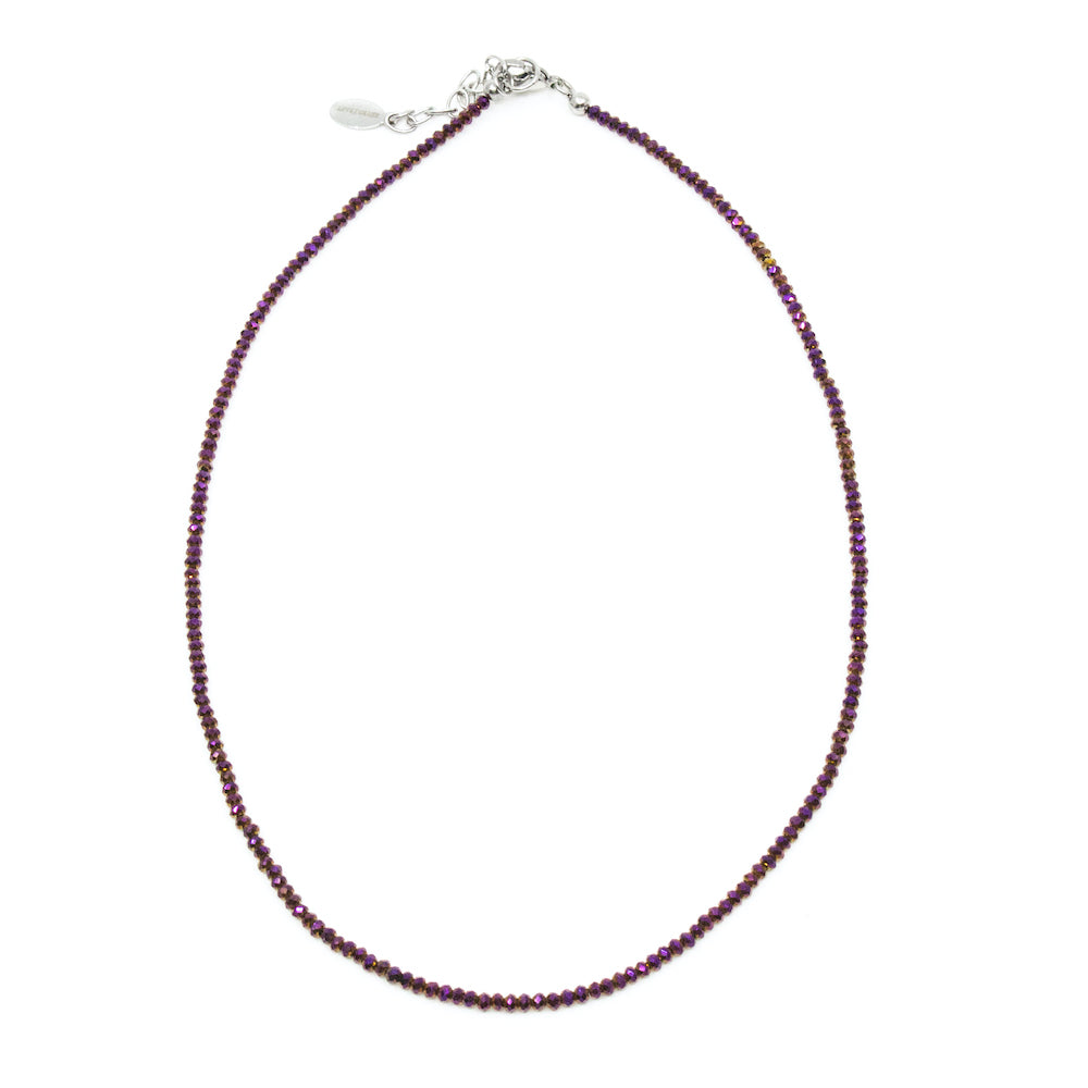 Sparkling Halsband 45cm Lila