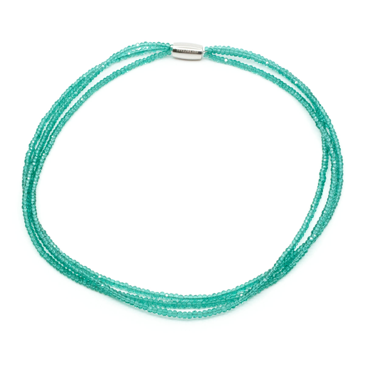 Tripple Sparkling Halsband Turkos