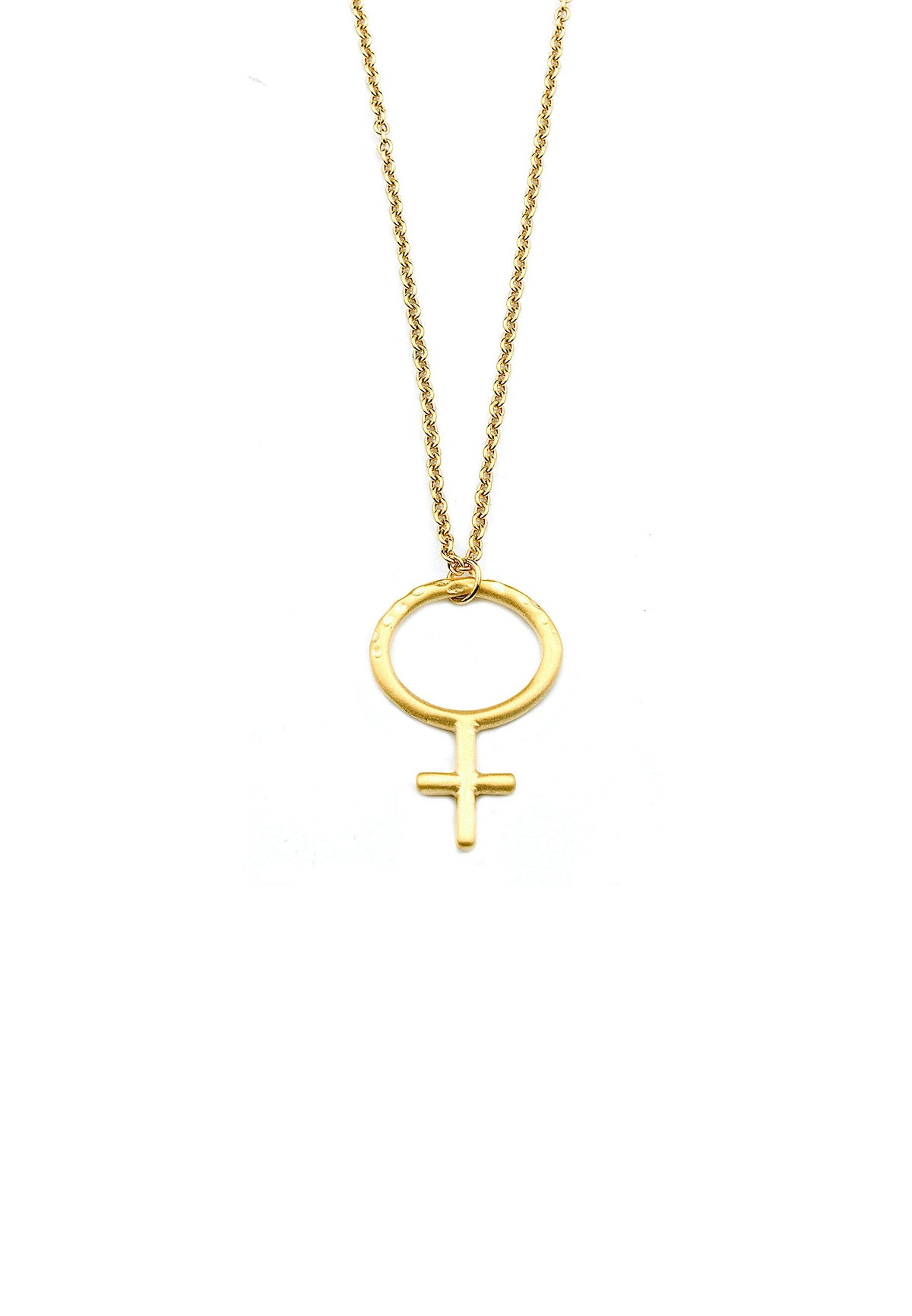 Woman Up Halsband 90cm Guld Guld